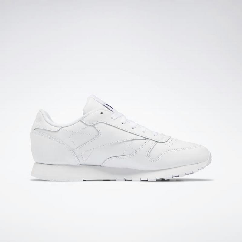 Reebok Classic Leather Shoes Womens White/Purple India RN1581ST
